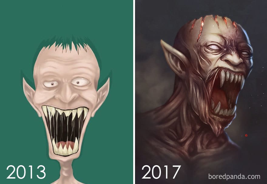 Redraw Of My First Monster By Rifal Jaelani