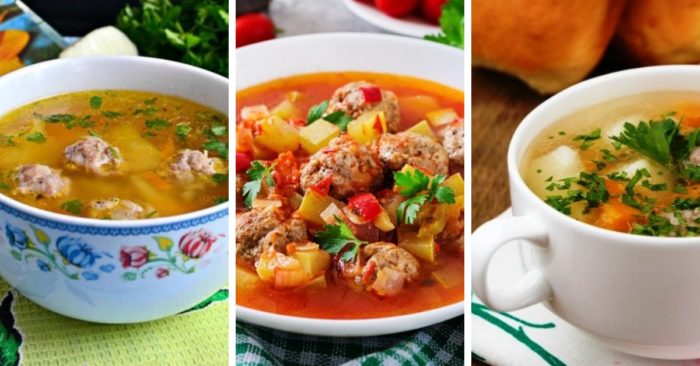 10 простых рецептов самых вкусных супов с фрикадельками